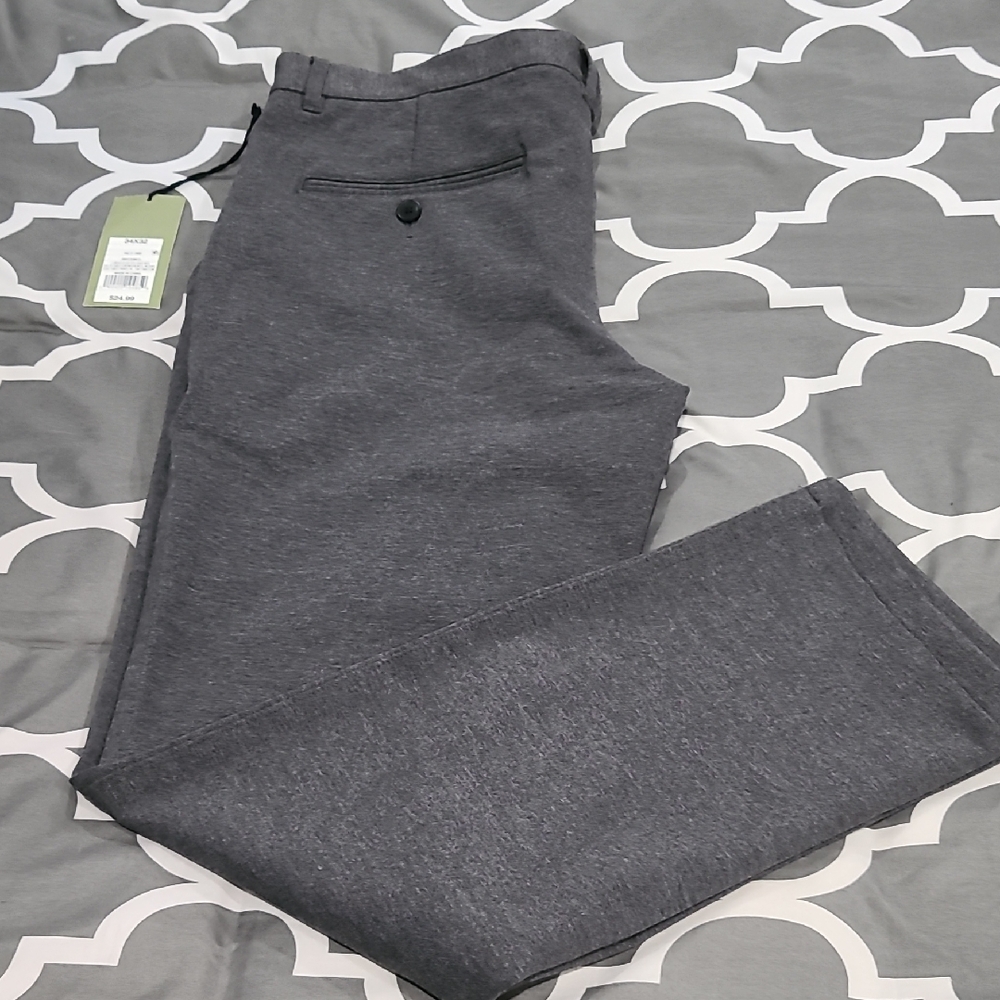 NWT Goodfellow & Co. Men's Dsrk Gray Knit Hyperstretch Pants Sz: 34x28*